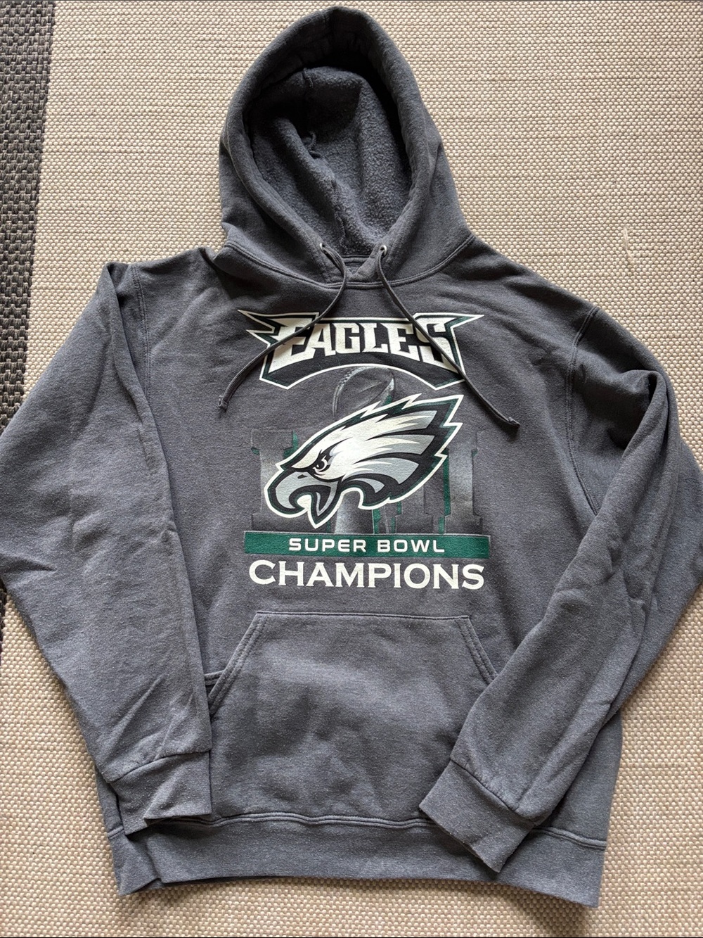 Men's Gray Super Bowl Champions Hoodie
